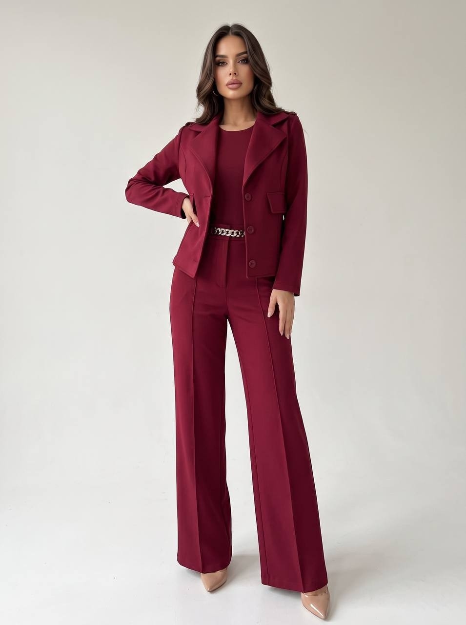 Conjunto Damaris Elastizado Bleizer y Pantalon - Imagen 5