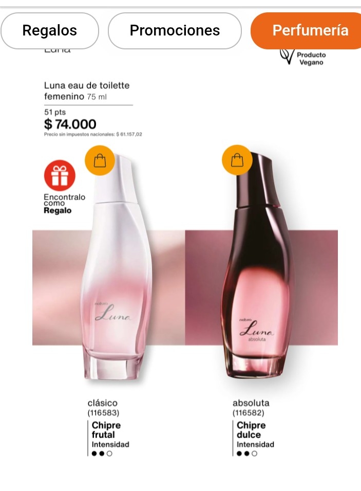 Gran Ofertas de Perfumes Natura Lunas y Kriskas - Imagen 1