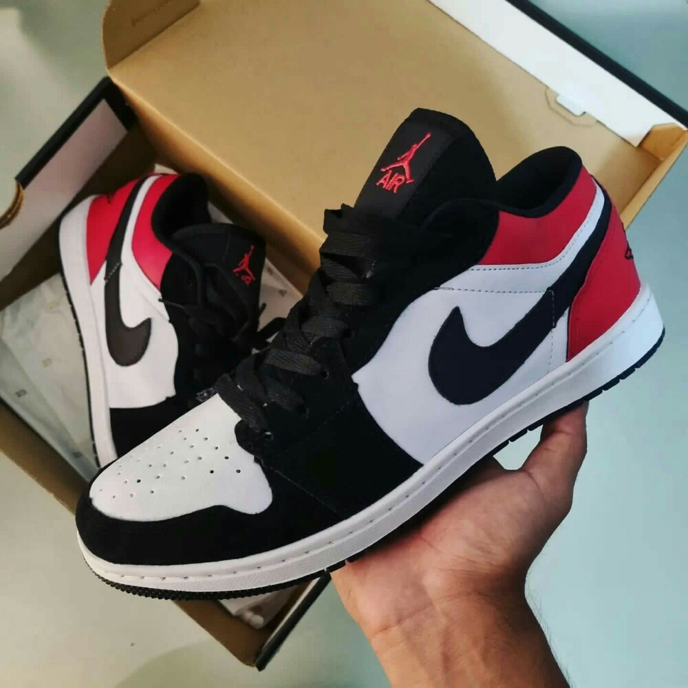 Air Jordan 1 Low Black Toe Premium - Imagen 1