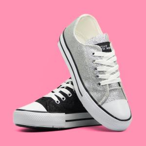 Zapatilla Glitter Estilo Converse (art 6001 Dama)