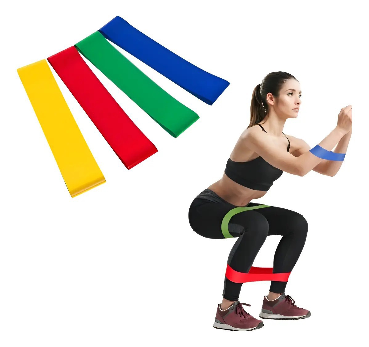 Bandas Elásticas de Entrenamiento y Resistencia X 4u - Imagen 2