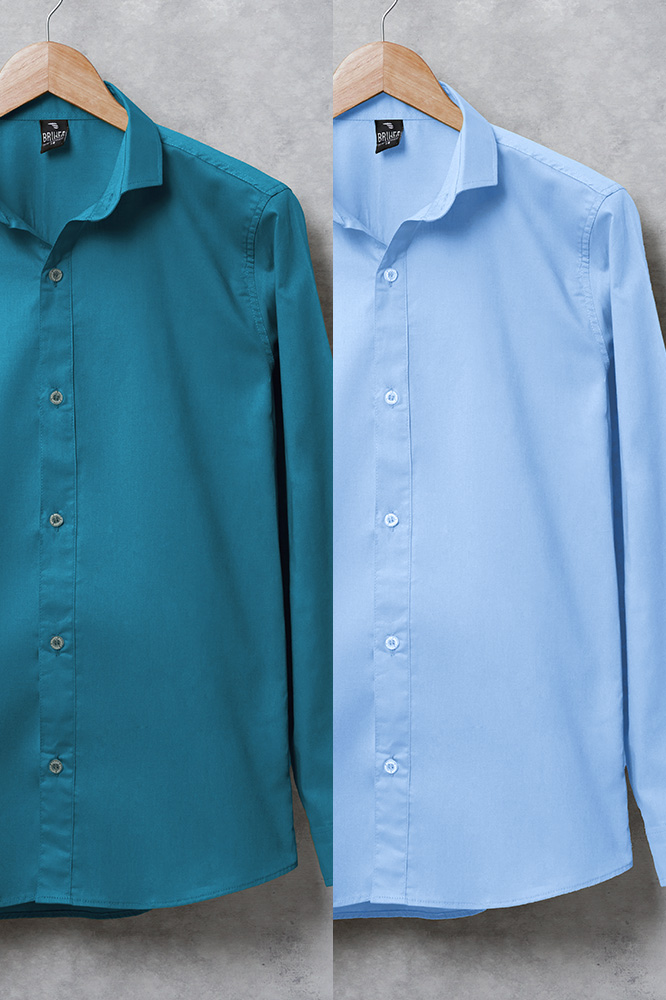 Camisa Lisa Elastizada de Niño - CAM_NN__0000_Infanti%CC%81l_Colors_Turquesa.jpg