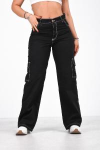 Jean Wide Leg Cargo (rígido) - Miniatura 3