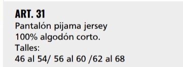 Pantalón  Pijama Corto  Jersey - Imagen 2