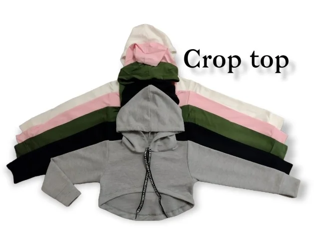 Buzo Crop Top Rústico con Lycra