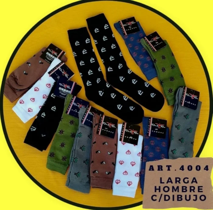Media Clavel Hombre Algodón