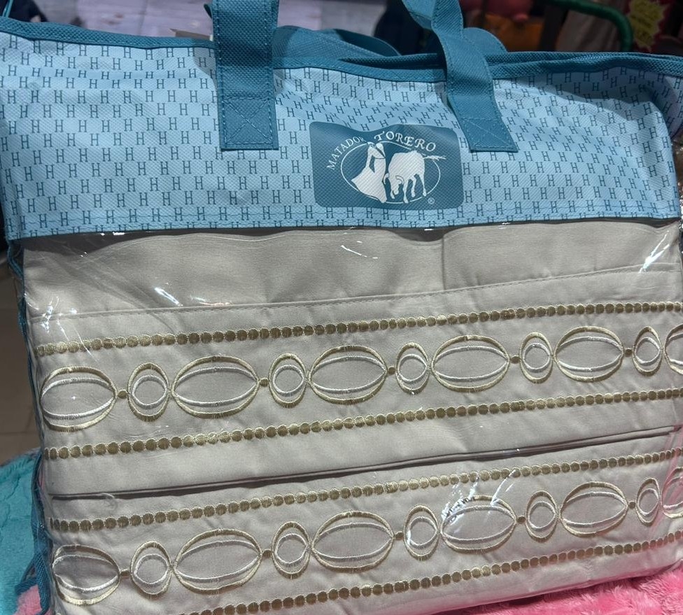 Sabanas Queen  Lisas Fundas Bordadas 2pl - Imagen 2