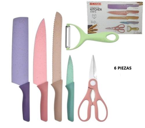 Set de Cuchillos de Colores 6 Pzs Melech-339 - Miniatura 6