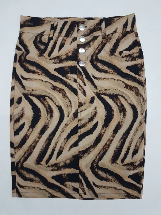 Pollera Bengalina Estampado Elastizada