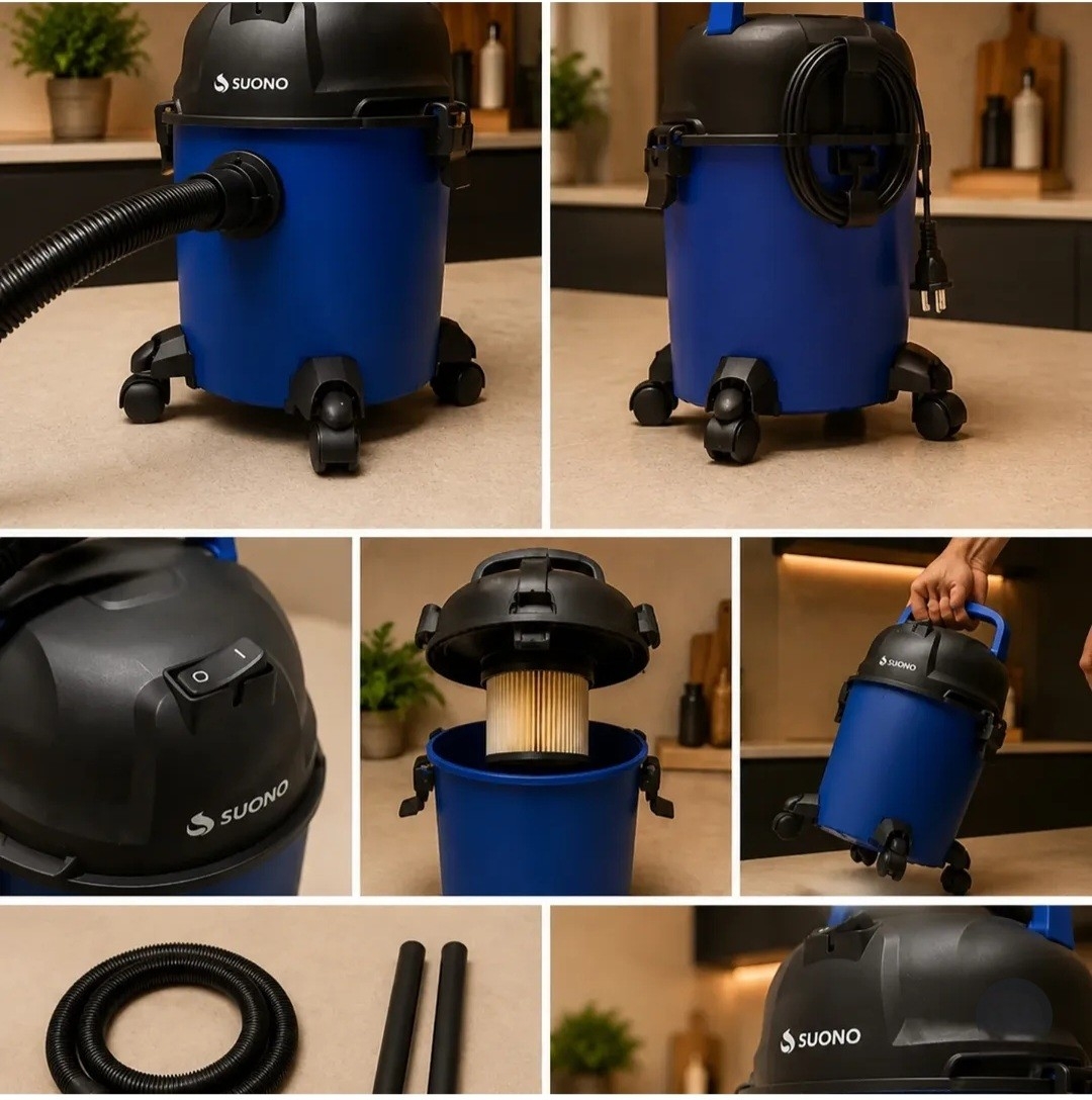 Aspiradora de Tacho Suono Agua y Polvo 10l 600w Full Accesor - Imagen 5