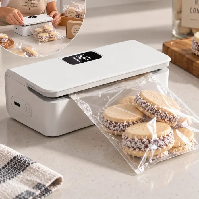 Mini Selladora Portatil D Bolsas Recargable Hogar Cocina Usb